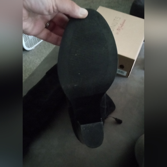 Black Suede Over the Knee Boots Size 6.5 - Picture 11 of 11